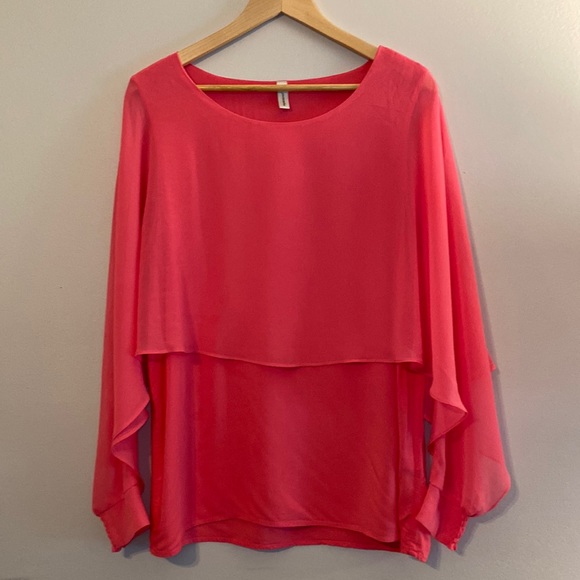 Soya Concept. Bubblegum pink blouse. Size large. - Picture 1 of 9